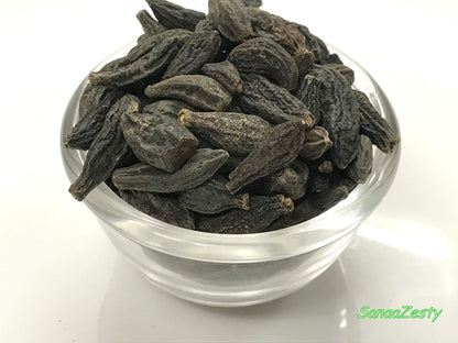 Sanaa Zesty whole Choti Harad seeds poured out showcasing premium sourcing.