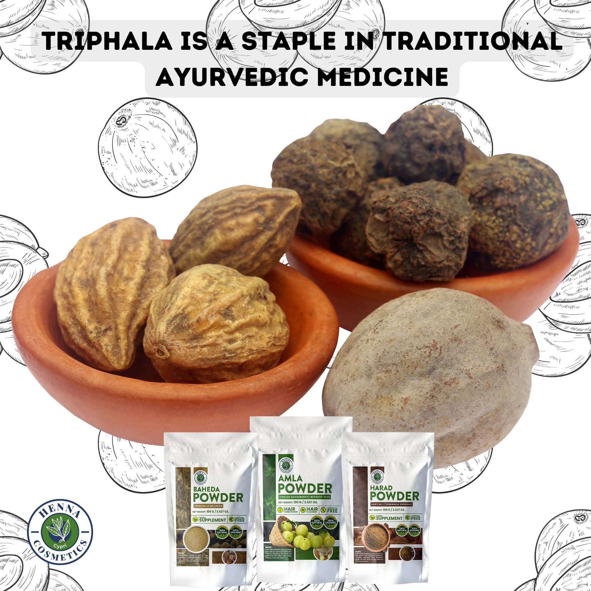 Premium Terminalia Chebula herbal supplement for digestive health and detox.