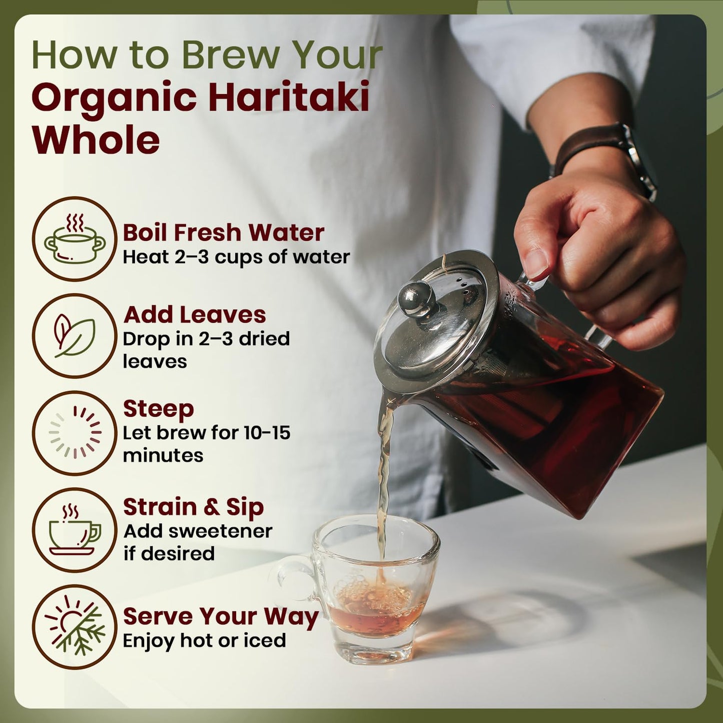 Organic Way Haritaki Whole organic botanical supplement bag