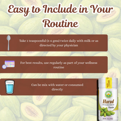 Basic Ayurveda Haritaki Harad Powder lifestyle application