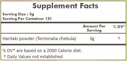 Herbal Hills Haritaki Ayurvedic herbal supplement packaging
