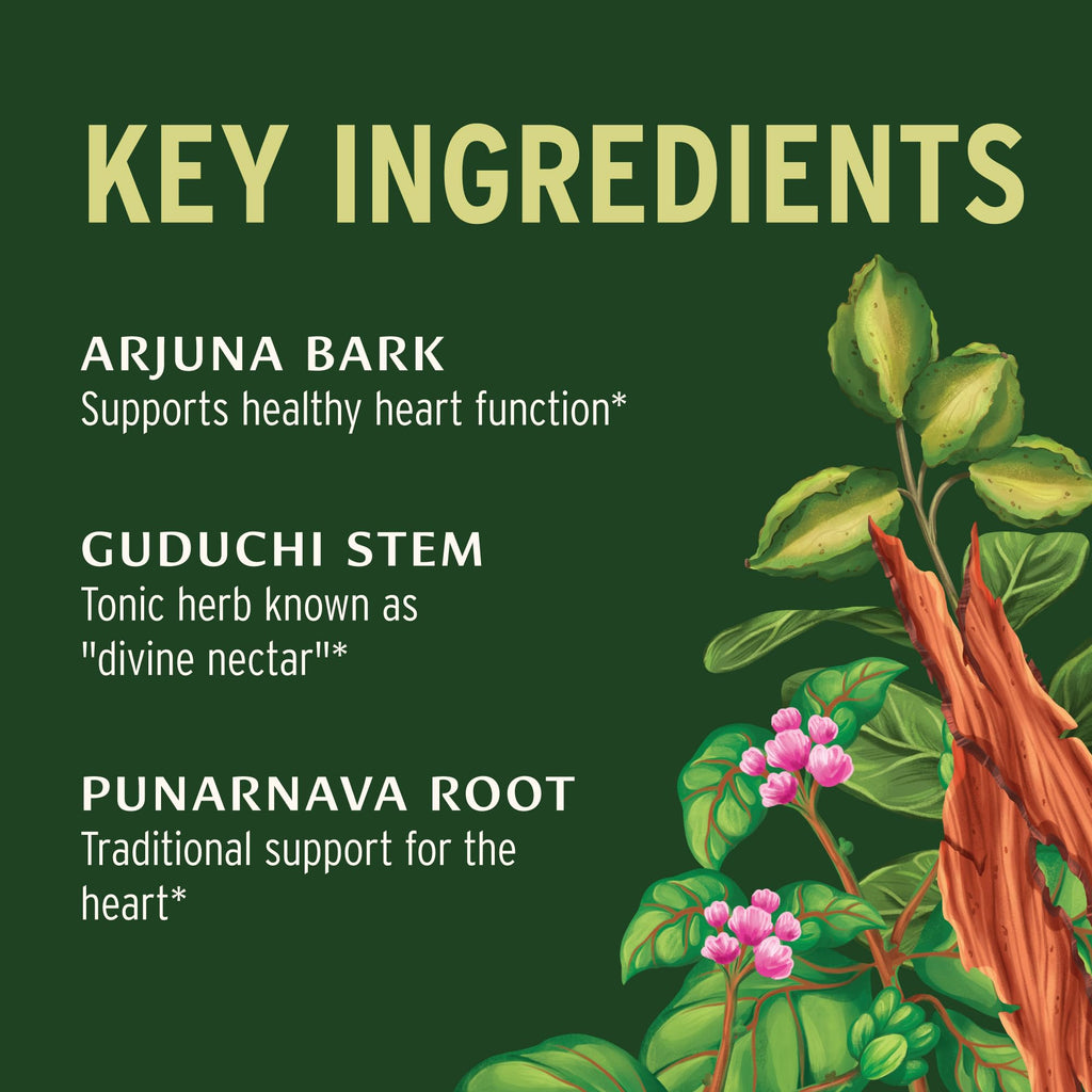 Side view of Banyan Botanicals organic circulatory system tonic ninety tablets.