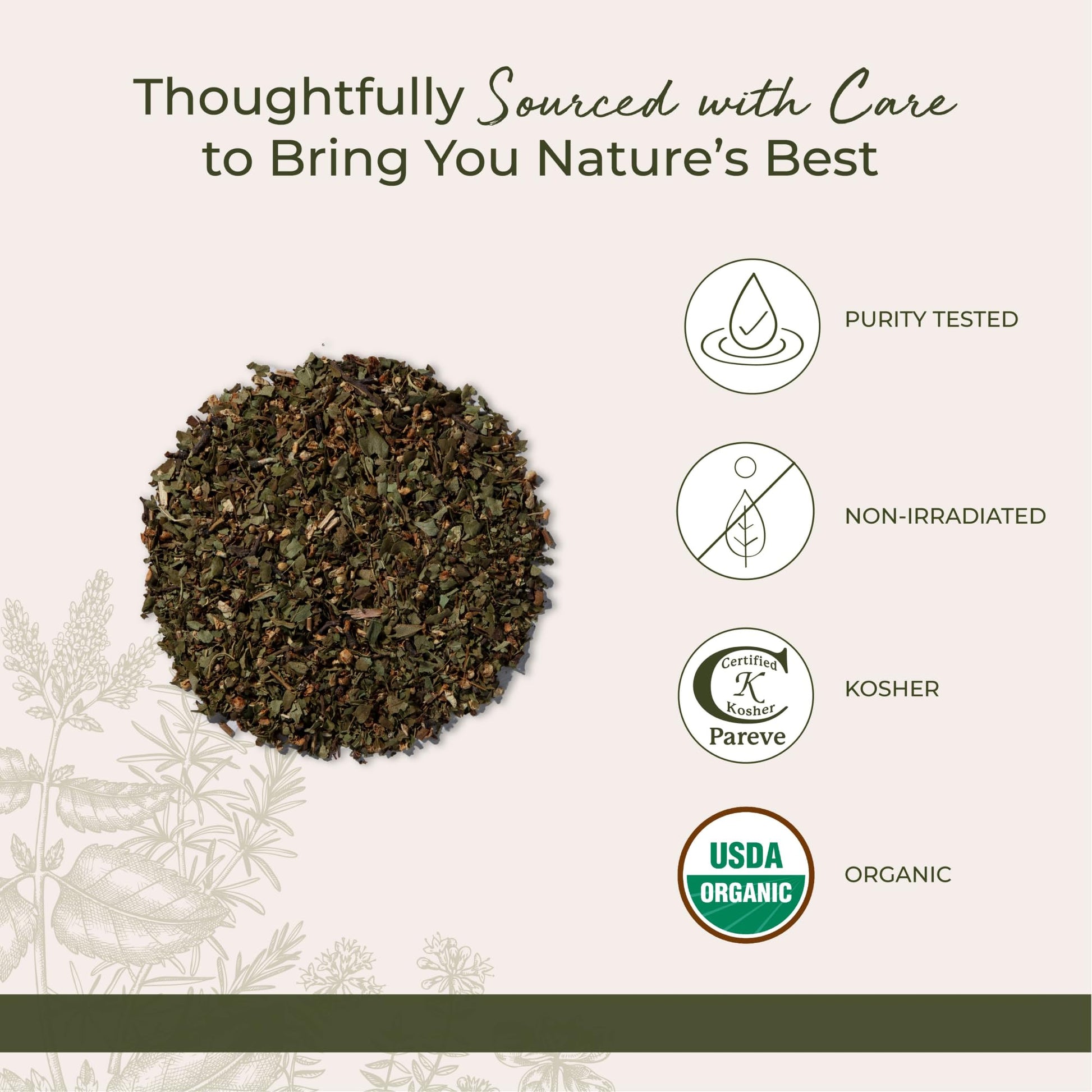 Premium imported Starwest Botanicals hawthorn leaves and flowers organic loose tea infusion