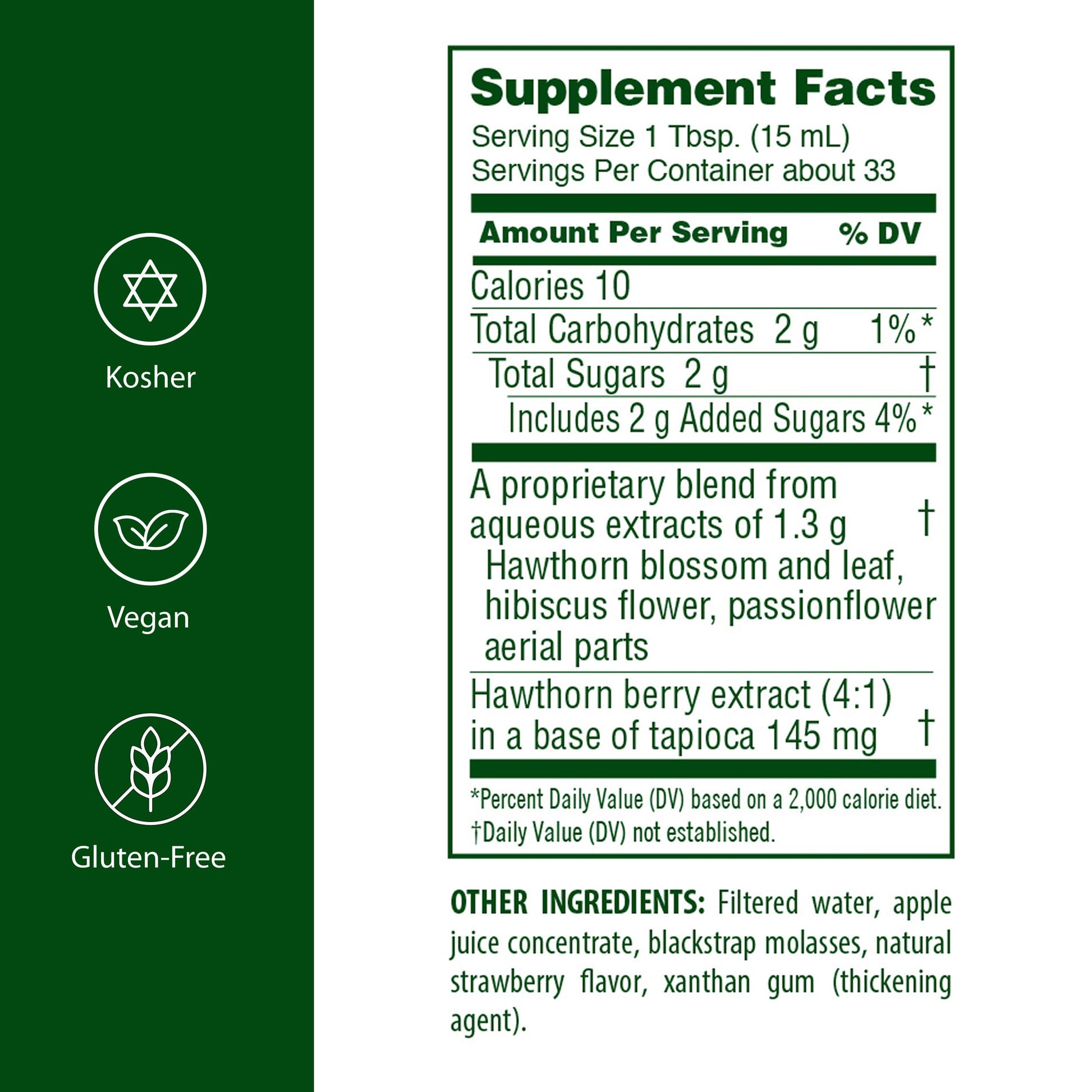 Flora Cardio Essence 500 mL supplement facts label and ingredients list