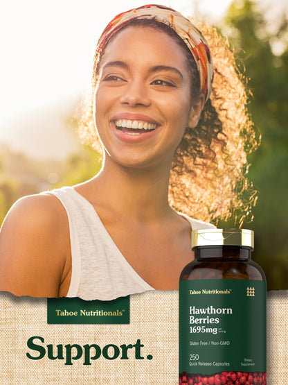 Tahoe Nutritionals traditional herbal supplement packaging for daily cholesterol support