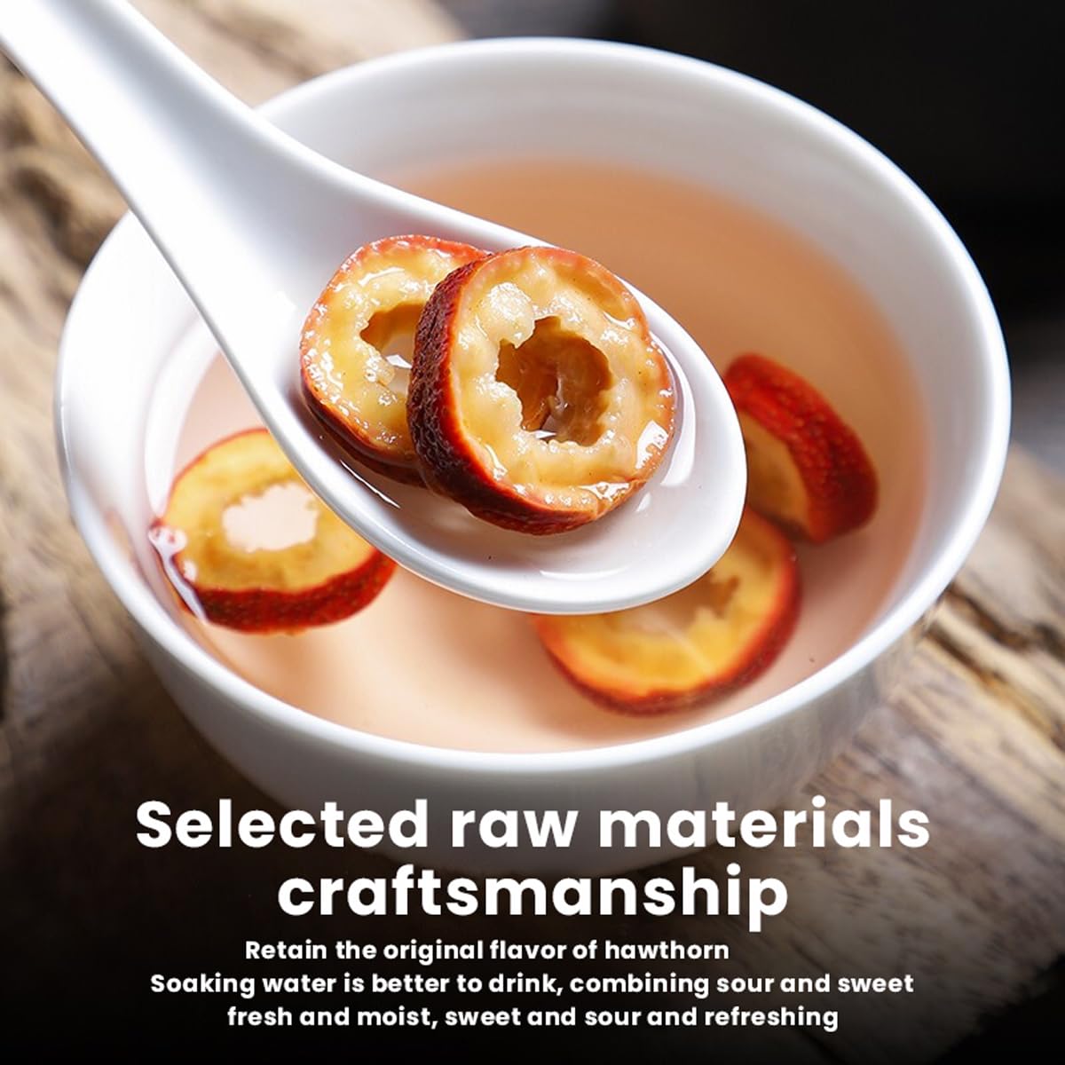 Nutritional antioxidant rich dry hawthorn slices for digestive wellness