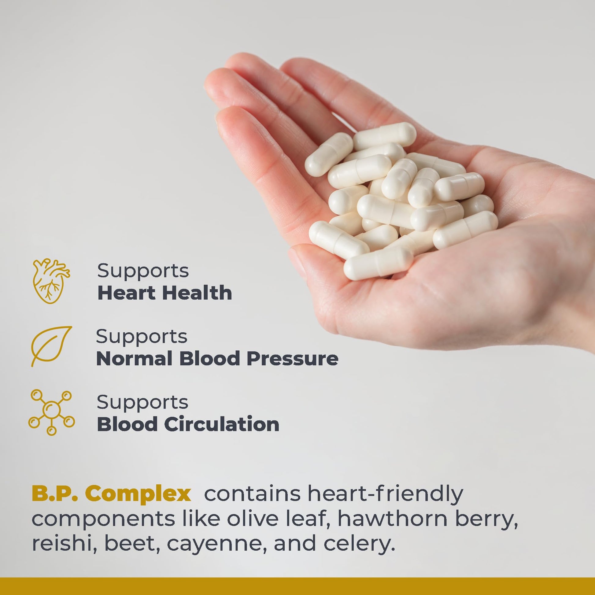 Supplement facts panel on the back of garlic allicin and hawthorn berry dietary supplement.