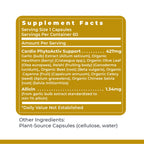 Natural heart health formula bottle by Premier Research Labs on a clean display background.