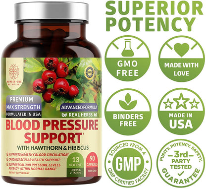 Premium blood circulation and nitric oxide support dietary supplement packaging