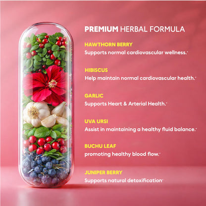 Supplement facts panel on the back of Kaitamin cardiac health bottle showing garlic and olive leaf extract dosages.