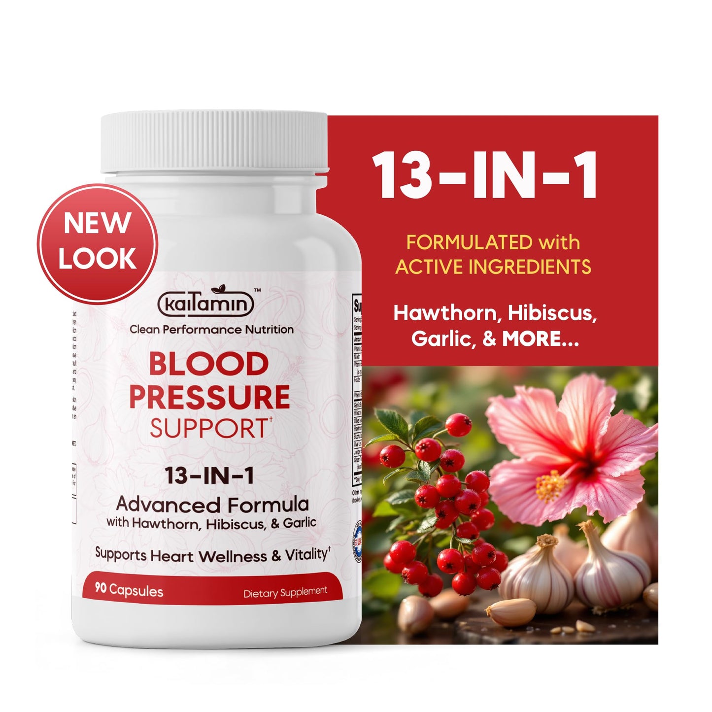 Kaitamin blood circulation capsule bottle showing authentic safety seal and premium USA manufactured packaging.