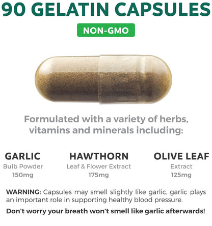 Authentic Healths Harmony hawthorn berry extract supplement bottle displaying manufacturing information and directions