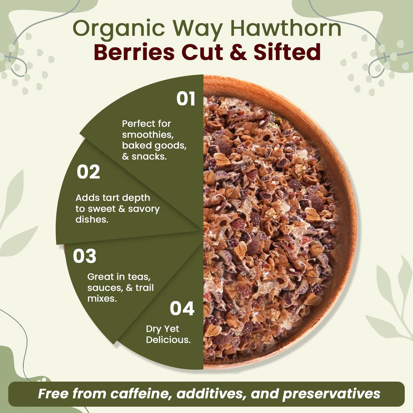 Organic Way Hawthorn Berries European wild harvest origin details