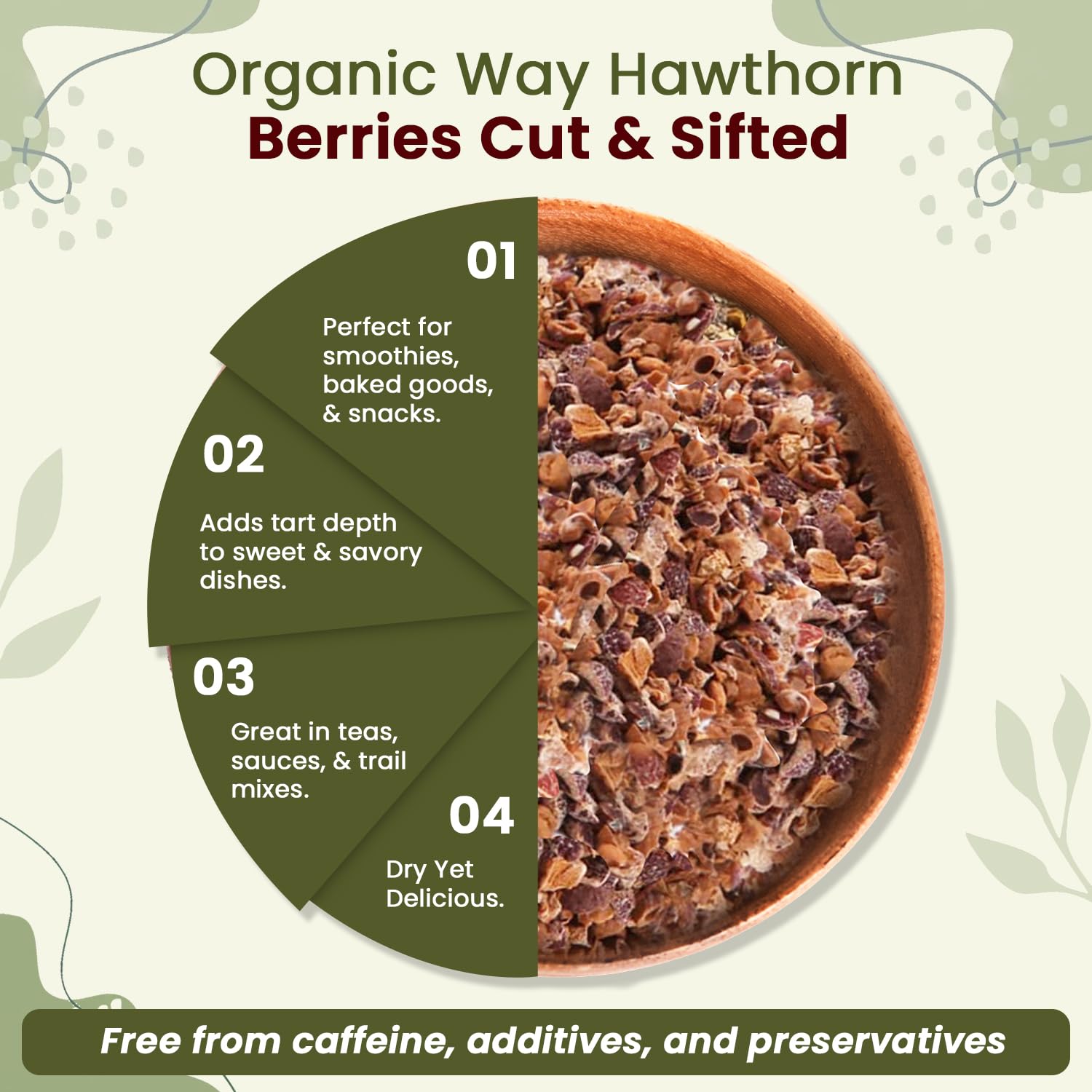 Organic Way Hawthorn Berries European wild harvest origin details
