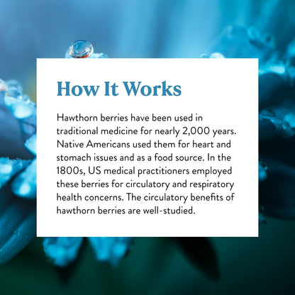 Nature's Sunshine Hawthorn Berries heart health herbal supplement capsules close up