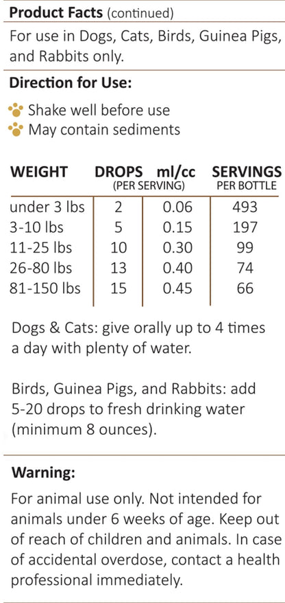 Amber NaturalZ pet fluid balance liquid supplement lifestyle angle