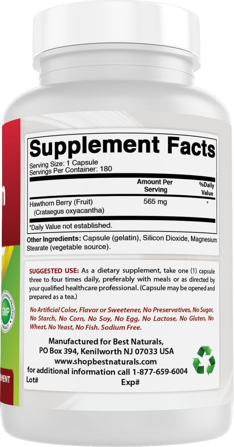 Best Naturals dietary supplement bottle emphasizing gluten-free and non-GMO properties.