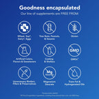 Premium imported USA heart support supplement side panel showing ingredients list.