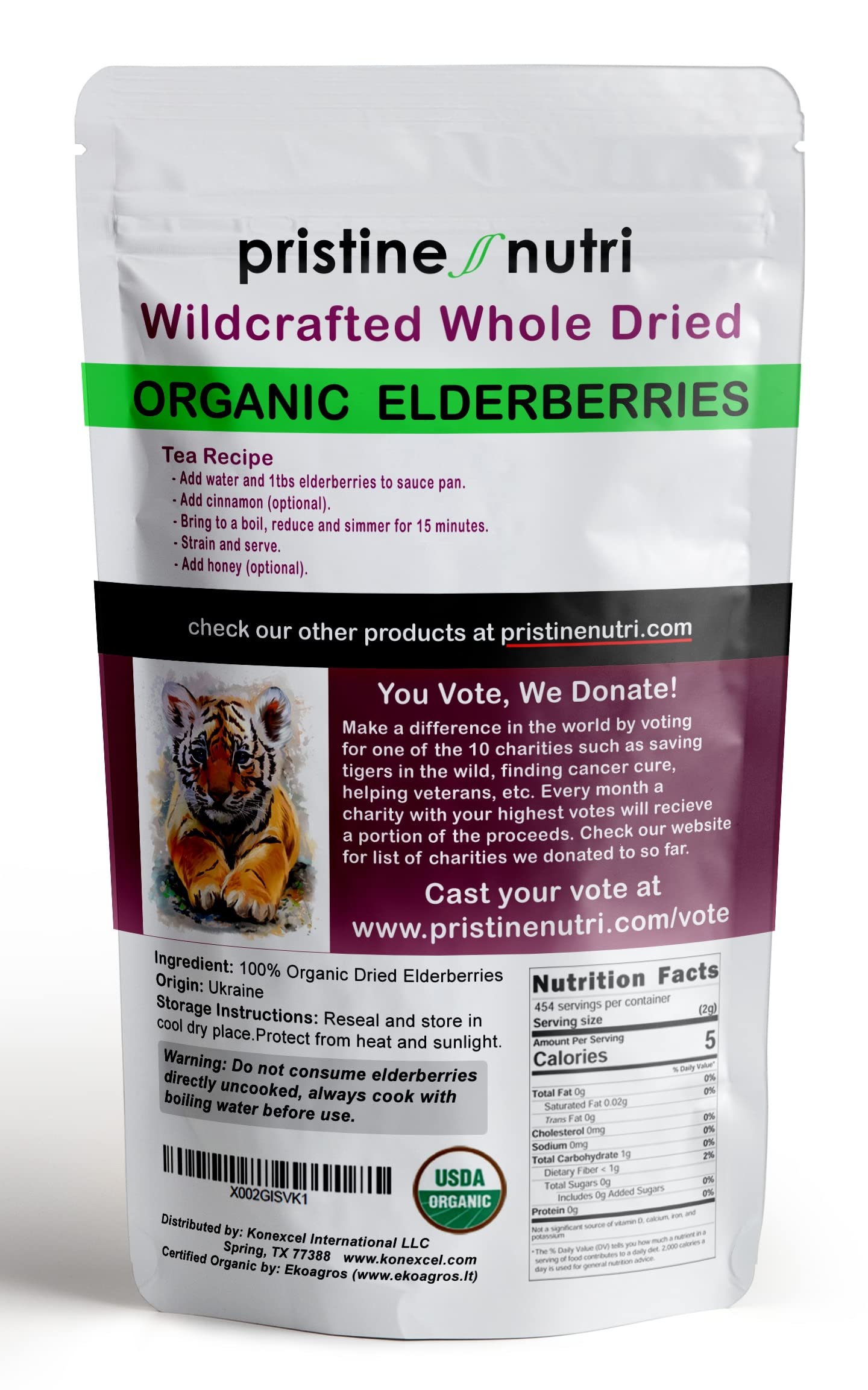 Pristine Nutri raw gluten free vegan sugar free organic hawthorn berries product layout