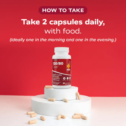 Cardiovascular wellness supplement bottle by Redd Remedies featuring hawthorn berry extract