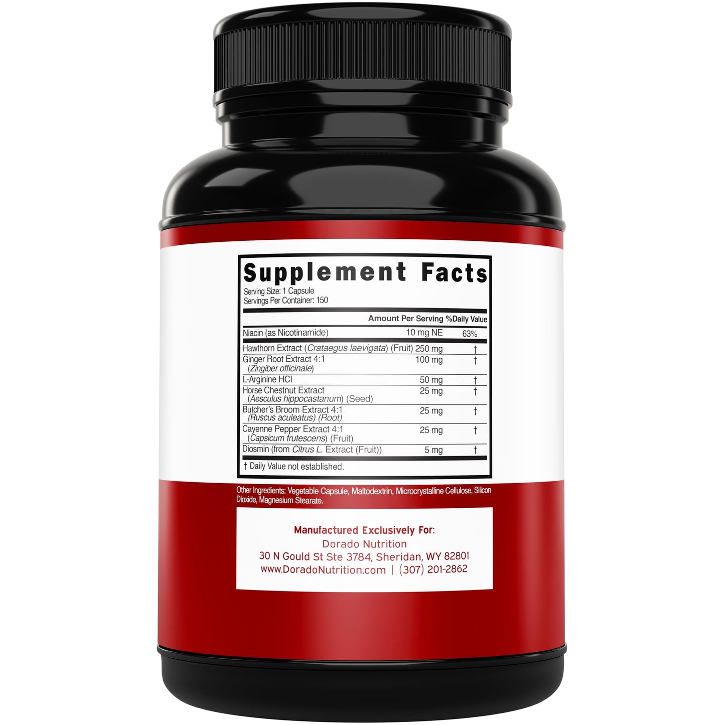 Dorado Nutrition blood flow supplement with Diosmin for varicose veins