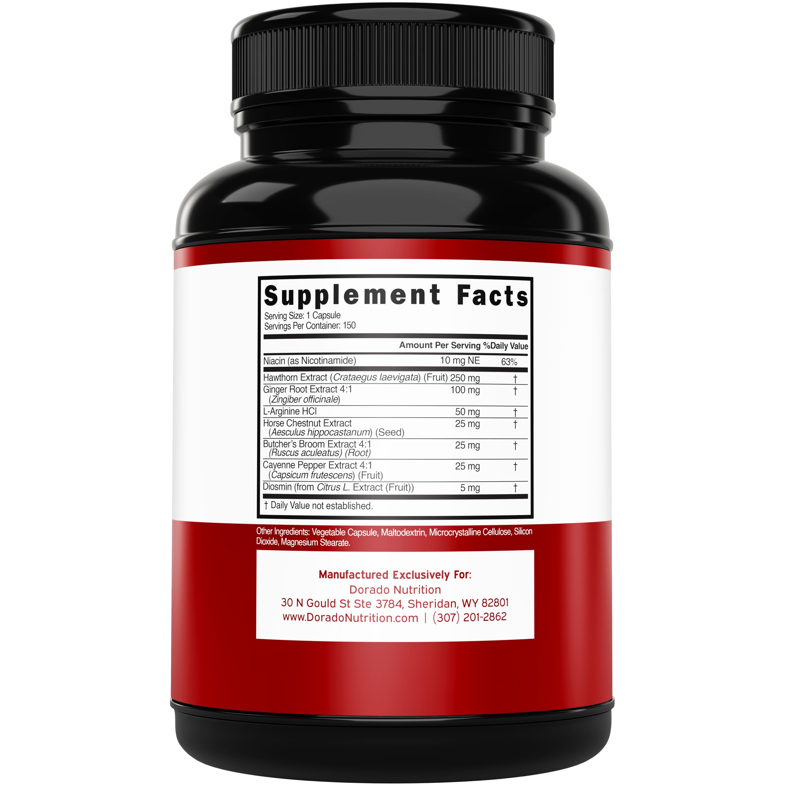 Dorado Nutrition blood flow supplement with Diosmin for varicose veins