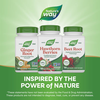 Back label of the cardiovascular health herbal supplement showing safety warnings.
