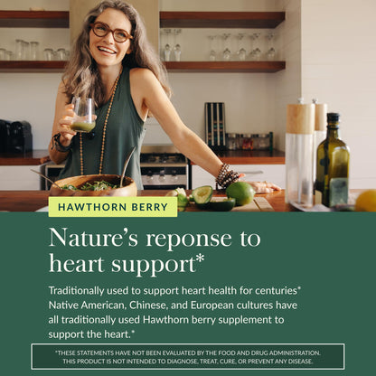 Gaia Herbs Hawthorn Supreme imported herbal heart health supplement packaging