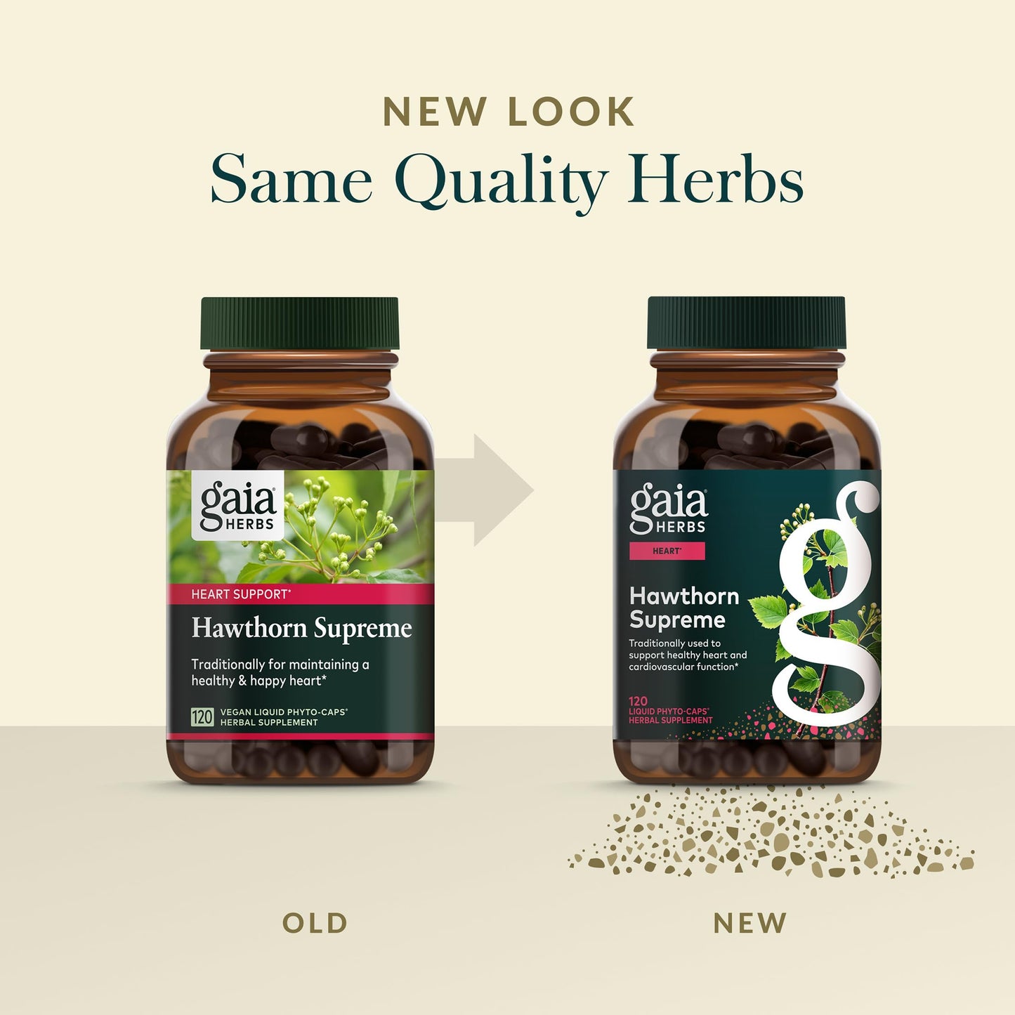 Gaia Herbs Hawthorn Supreme organic berry leaf and flower extract capsules