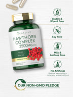 Authentic USA imported Carlyle Hawthorn Berry Complex bottle isolated on a clean white background.