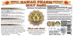 Hawaii Pharm herbal supplement bottle label details