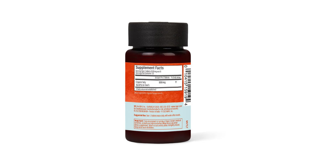 Maharishi Ayurveda Tulsi herbal tablets for stress relief and lung health support