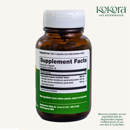 Group display of Kokora Regenerative herbal supplement range