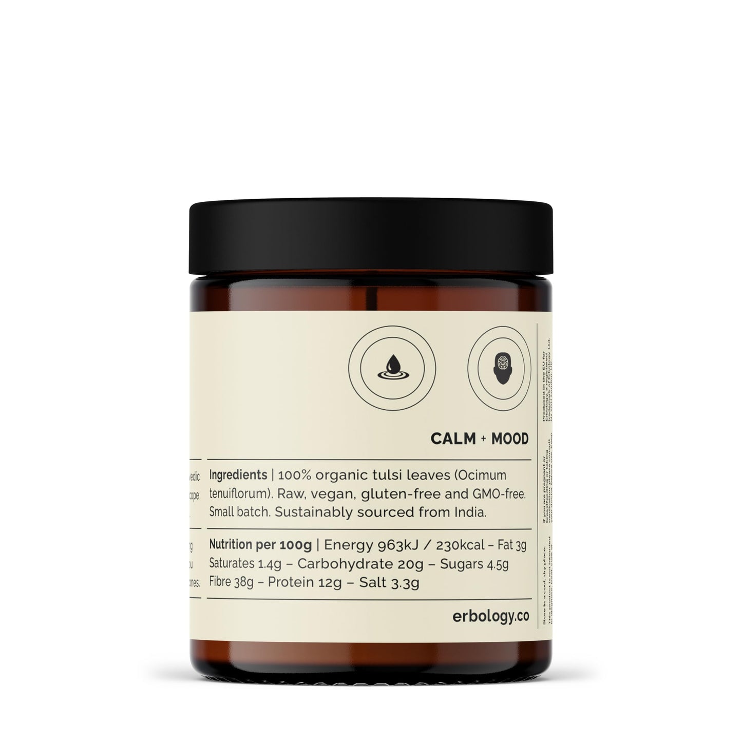 Erbology adaptogenic tulsi powder supplement facts