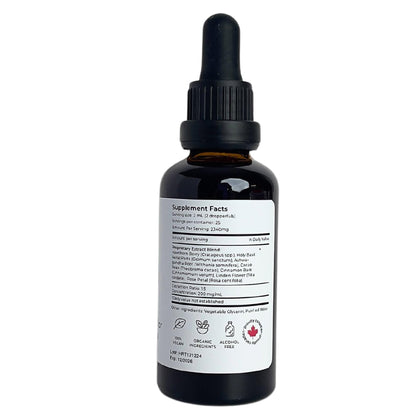 Herbity Heart Heal herbal tincture bottle branding and size