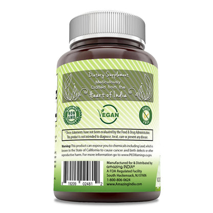 Amazing India Holy Basil veggie capsules packaging