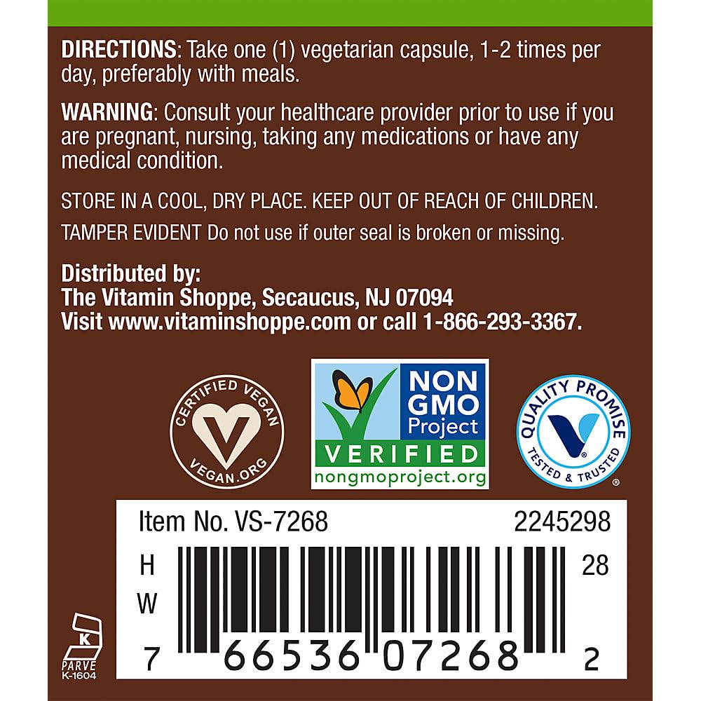 Side profile of Plnt Holy Basil bottle showing supplement facts