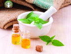 Ayurvedashree Tulsi powder jar with nutritional benefits label
