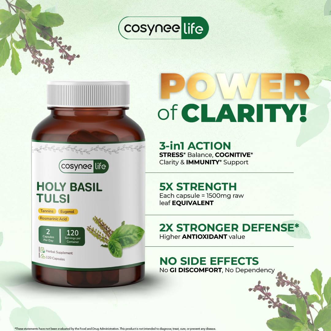 Close up of the Cosynee Life brand logo and product name