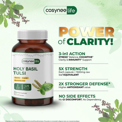 Close up of the Cosynee Life brand logo and product name