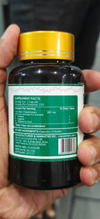 Standardized extract quality certification icon on product label