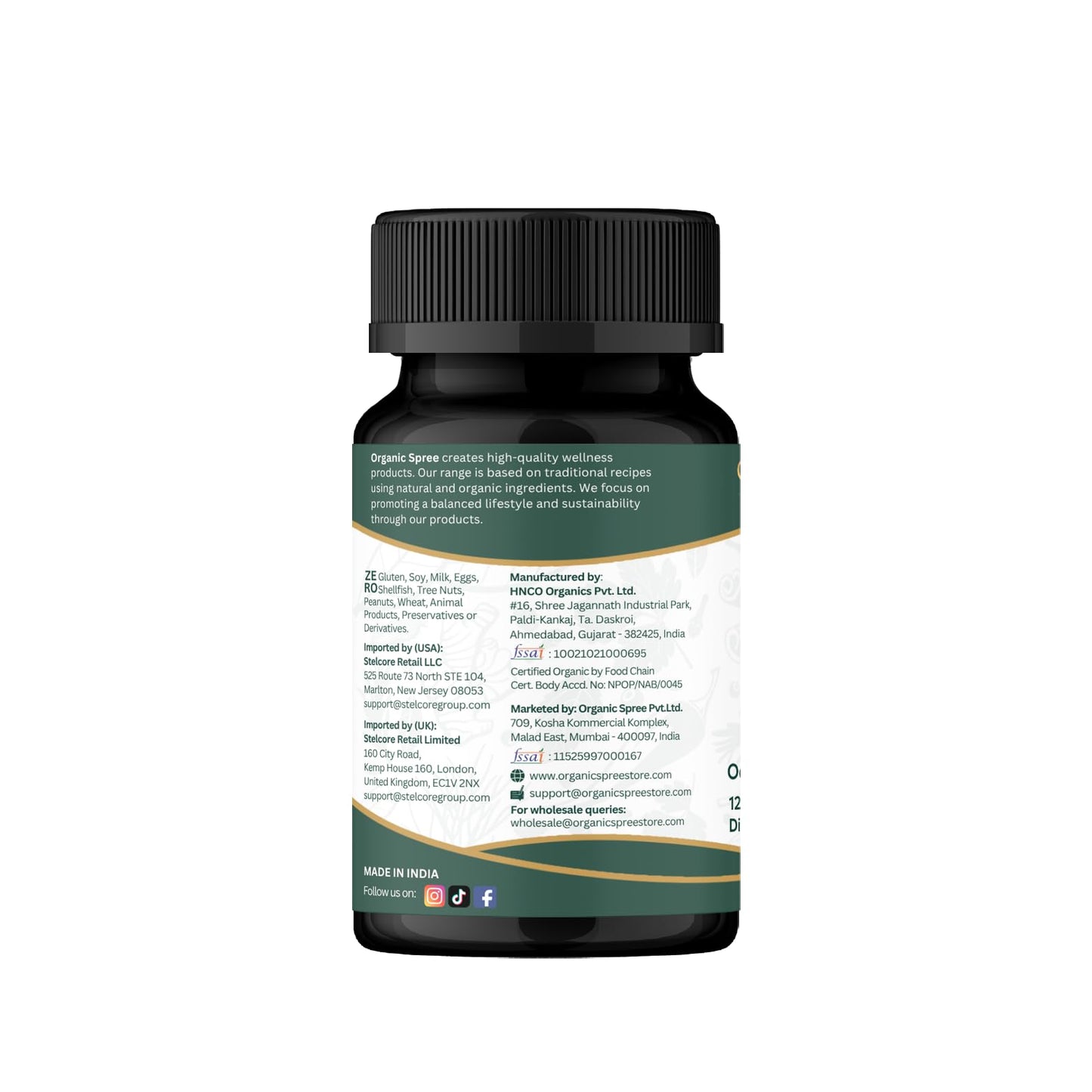 Organic Spree Tulsi tablets for stress relief