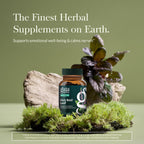 Gaia Herbs Holy Basil adaptogenic supplement bottle label details