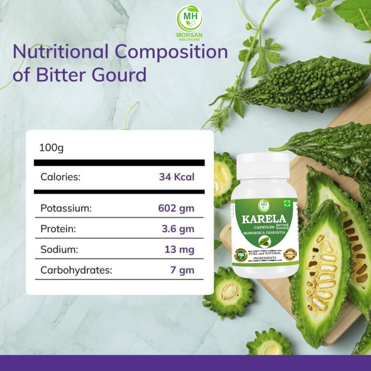 Morsan Healthcare gluten free vegan friendly health supplement container background lifestyle