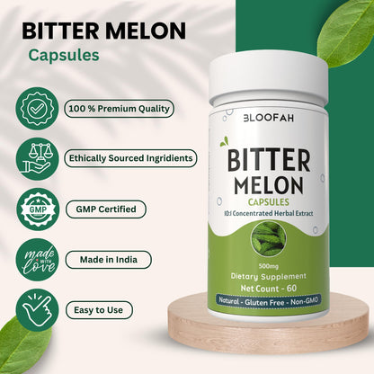 Bloofah clean formula non GMO bitter melon dietary supplement capsules