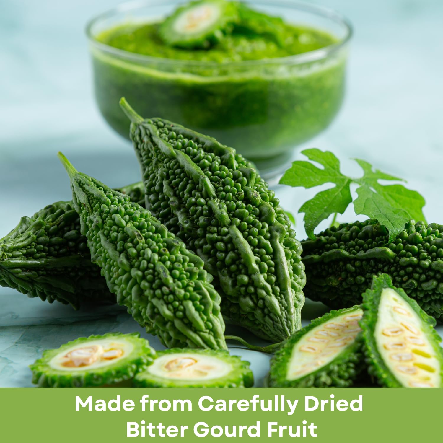 Basic Ayurveda herbal bitter melon powder supplement for authentic wellness and blood purification