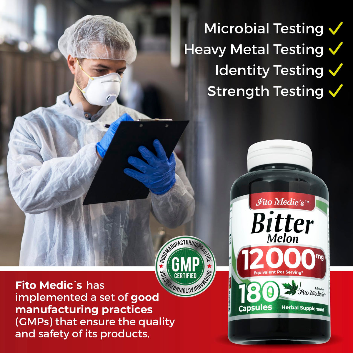 Fito Medics Bitter Melon Karela equivalent herbal dietary supplement seal of quality