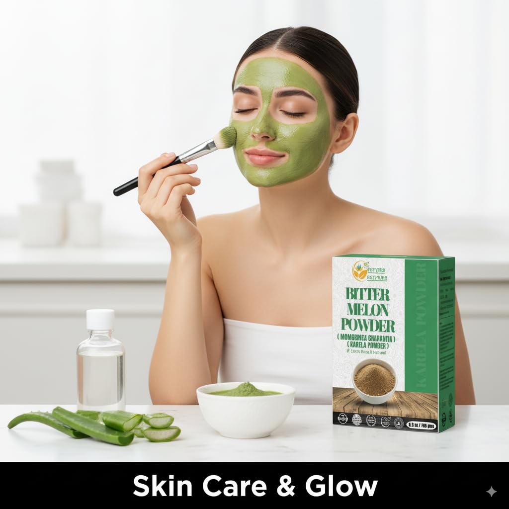 Premium imported non GMO bitter melon powder pouch with ingredients list