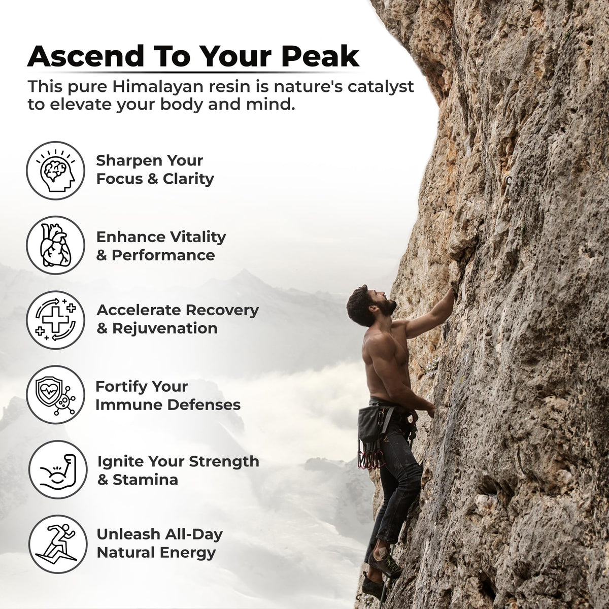 Premium imported shilajit for muscle recovery and cognitive clarity benefits