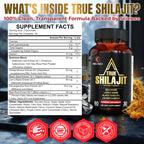 Himalayan shilajit and sea moss wellness supplement bottle back view